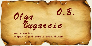 Olga Bugarčić vizit kartica
